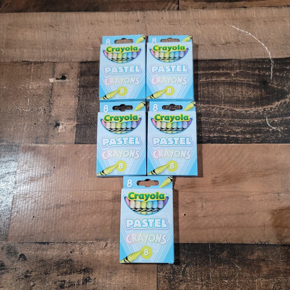 Crayola Crayons Pastel 5 Packs of 8 Crayons